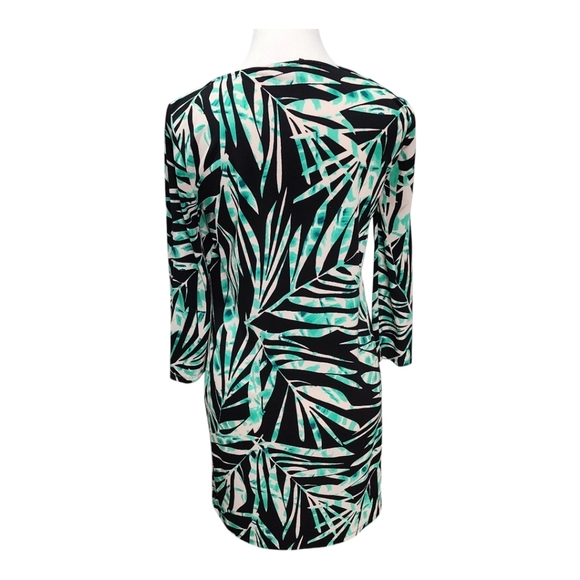 BCGBMaxAzria Palm Print Dress Suze XS - Picture 2 of 5